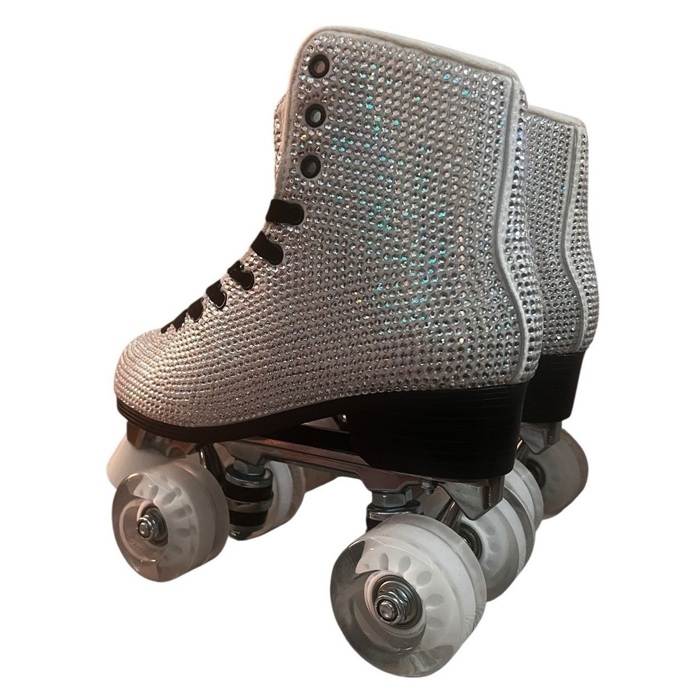 Steve Madden Woman SK8r Rhinestone Hightop Roller‎ Skates Size 6 - New w/o Box - Picture 6 of 16
